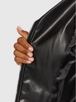 Morgan Γυναίκες Δερμάτινα Μπουφάν Μπουφάν από απομίμηση δέρματος 221-GSOKA Μαύρο Regular Fit -Εξοδος Morgan Κατάστημα unnamed file 1526