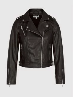 Morgan Γυναίκες Δερμάτινα Μπουφάν Μπουφάν από απομίμηση δέρματος 221-GSOKA Μαύρο Regular Fit -Εξοδος Morgan Κατάστημα unnamed file 1527