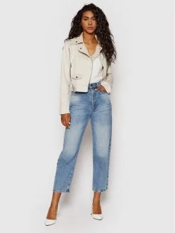 Morgan Γυναίκες Δερμάτινα Μπουφάν Μπουφάν από απομίμηση δέρματος 221-GAMIMI Μπεζ Regular Fit -Εξοδος Morgan Κατάστημα unnamed file 1529