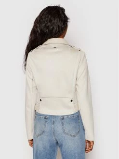 Morgan Γυναίκες Δερμάτινα Μπουφάν Μπουφάν από απομίμηση δέρματος 221-GAMIMI Μπεζ Regular Fit -Εξοδος Morgan Κατάστημα unnamed file 1530