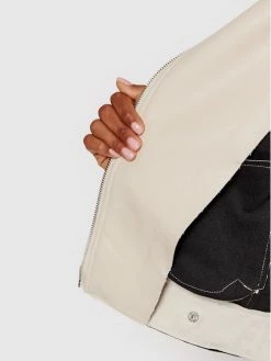 Morgan Γυναίκες Δερμάτινα Μπουφάν Μπουφάν από απομίμηση δέρματος 221-GAMIMI Μπεζ Regular Fit -Εξοδος Morgan Κατάστημα unnamed file 1532