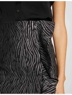 Morgan Γυναίκες Φούστα Mini 212-JEJAC.F Μαύρο Regular Fit -Εξοδος Morgan Κατάστημα unnamed file 1537