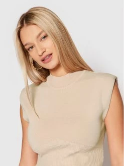 Morgan Γυναίκες Πουλόβερ 221-MCOLA Μπεζ Regular Fit -Εξοδος Morgan Κατάστημα unnamed file 1547