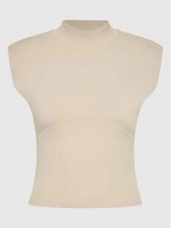 Morgan Γυναίκες Πουλόβερ 221-MCOLA Μπεζ Regular Fit -Εξοδος Morgan Κατάστημα unnamed file 1548