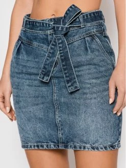 Morgan Γυναίκες Mini Φούστα τζιν 221-JSTAR Σκούρο μπλε Regular Fit