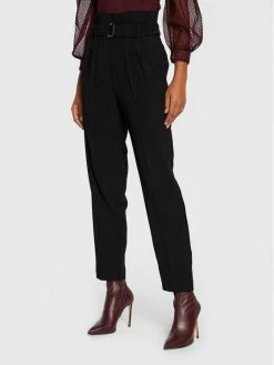 Morgan Γυναίκες Υφασμάτινα Παντελόνια Παντελόνι υφασμάτινο 222-PERA.F Μαύρο Regular Fit