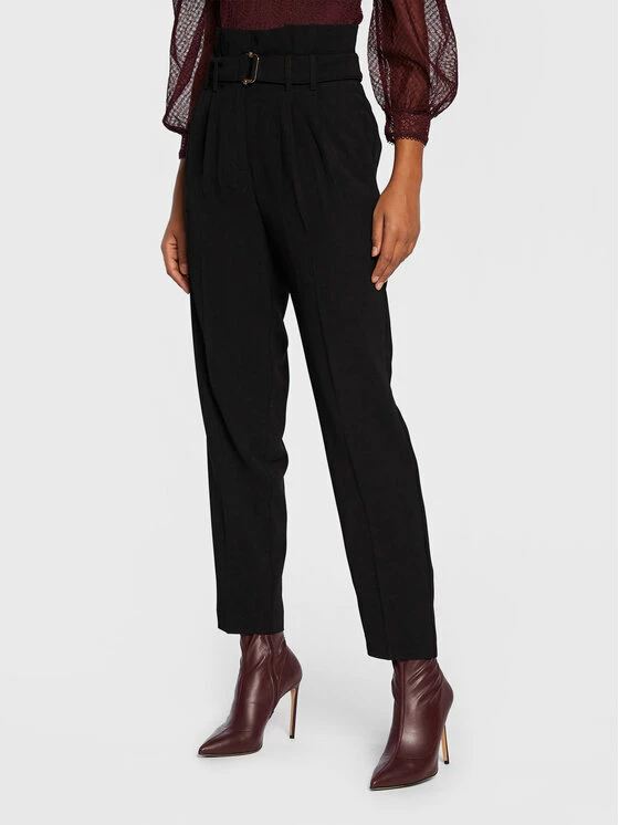 Morgan Γυναίκες Υφασμάτινα Παντελόνια Παντελόνι υφασμάτινο 222-PERA.F Μαύρο Regular Fit 3 Morgan Γυναίκες Υφασμάτινα Παντελόνια Παντελόνι υφασμάτινο 222-PERA.F Μαύρο Regular Fit