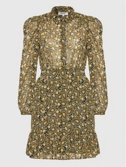 Morgan Γυναίκες Φορέματα σε Στυλ Πουκάμισο & Σεμιζιέ Φόρεμα πουκάμισο 221-ROSILA.F Κίτρινο Regular Fit -Εξοδος Morgan Κατάστημα unnamed file 1563