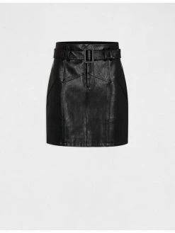 Morgan Γυναίκες Mini Φούστα από απομίμηση δέρματος 221-JENNY Μαύρο Regular Fit -Εξοδος Morgan Κατάστημα unnamed file 1568