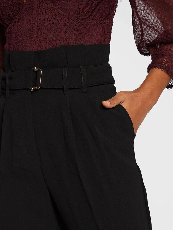 Morgan Γυναίκες Υφασμάτινα Παντελόνια Παντελόνι υφασμάτινο 222-PERA.F Μαύρο Regular Fit 6 Morgan Γυναίκες Υφασμάτινα Παντελόνια Παντελόνι υφασμάτινο 222-PERA.F Μαύρο Regular Fit - Image 4