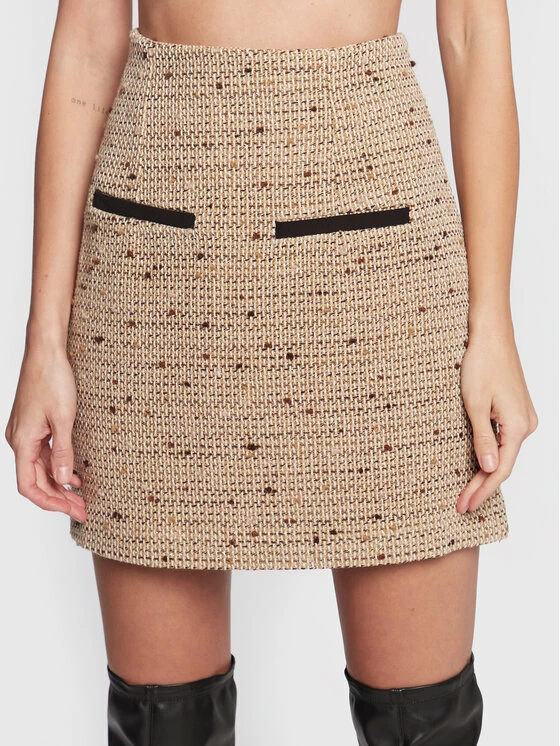 Morgan Γυναίκες Mini Φούστα σε γραμμή Α 222-JNORA.F Μπεζ Regular Fit 3 Morgan Γυναίκες Mini Φούστα σε γραμμή Α 222-JNORA.F Μπεζ Regular Fit