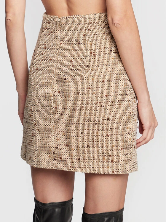 Morgan Γυναίκες Mini Φούστα σε γραμμή Α 222-JNORA.F Μπεζ Regular Fit 5 Morgan Γυναίκες Mini Φούστα σε γραμμή Α 222-JNORA.F Μπεζ Regular Fit - Image 3