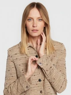 Morgan Γυναίκες Σακάκια & Μπλέιζερ Μπλέιζερ 222-VNORA.F Μπεζ Regular Fit -Εξοδος Morgan Κατάστημα unnamed file 1636