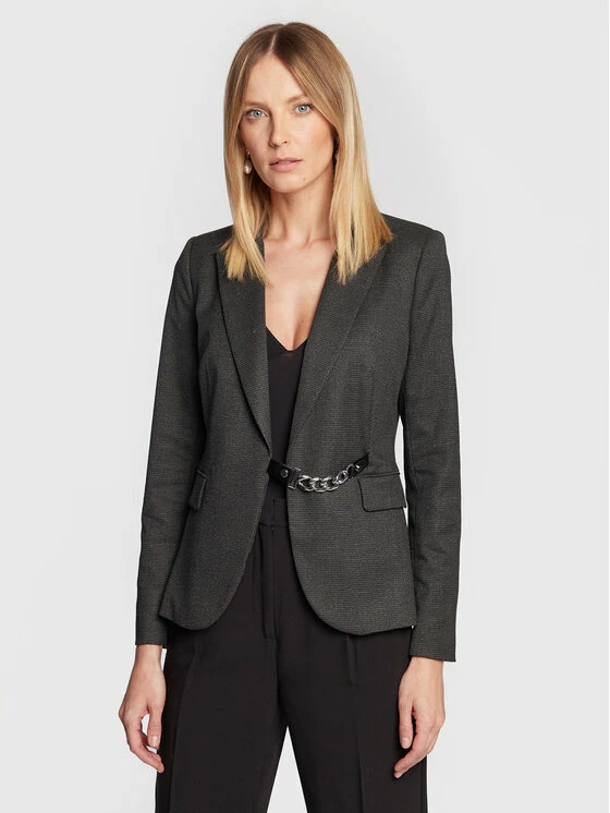 Morgan Γυναίκες Σακάκια & Μπλέιζερ Μπλέιζερ 222-VLIB.F Γκρι Regular Fit 3 Morgan Γυναίκες Σακάκια & Μπλέιζερ Μπλέιζερ 222-VLIB.F Γκρι Regular Fit