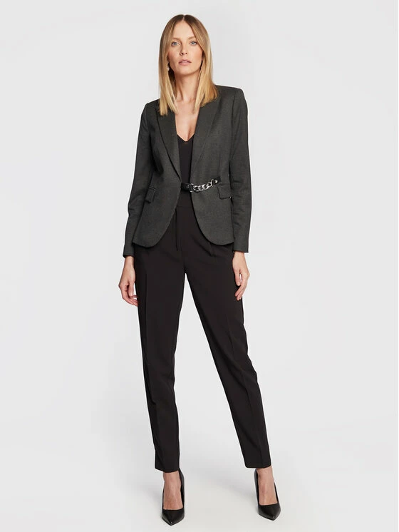 Morgan Γυναίκες Σακάκια & Μπλέιζερ Μπλέιζερ 222-VLIB.F Γκρι Regular Fit 4 Morgan Γυναίκες Σακάκια & Μπλέιζερ Μπλέιζερ 222-VLIB.F Γκρι Regular Fit - Image 2