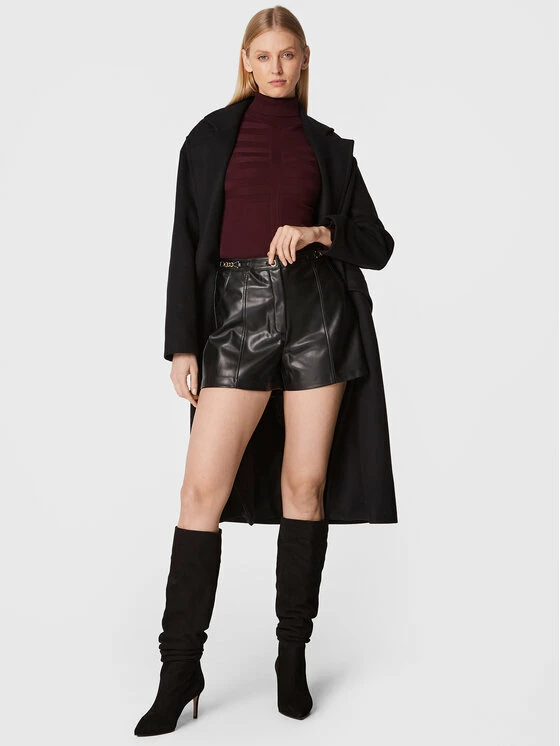 Morgan Γυναίκες Δερμάτινα Σορτς Σορτς από απομίμηση δέρματος 222-SHOLY Μαύρο Regular Fit 4 Morgan Γυναίκες Δερμάτινα Σορτς Σορτς από απομίμηση δέρματος 222-SHOLY Μαύρο Regular Fit - Image 2