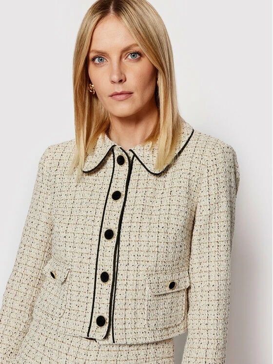 Morgan Γυναίκες Σακάκια & Μπλέιζερ Μπλέιζερ IRIS 221-VICK.F Μπεζ Regular Fit 6 Morgan Γυναίκες Σακάκια & Μπλέιζερ Μπλέιζερ IRIS 221-VICK.F Μπεζ Regular Fit - Image 4