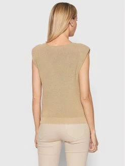 Morgan Γυναίκες Μπλουζάκια Μπλουζάκι 221-MSOLI Μπεζ Regular Fit -Εξοδος Morgan Κατάστημα unnamed file 1685