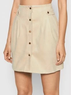 Morgan Γυναίκες Φούστα Mini 221-JELITA Μπεζ Regular Fit