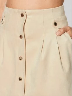 Morgan Γυναίκες Φούστα Mini 221-JELITA Μπεζ Regular Fit -Εξοδος Morgan Κατάστημα unnamed file 1701