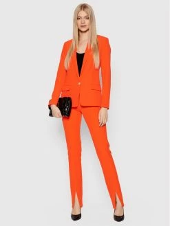 Morgan Γυναίκες Σακάκια & Μπλέιζερ Μπλέιζερ 221-VECREW.F Πορτοκαλί Regular Fit -Εξοδος Morgan Κατάστημα unnamed file 1729