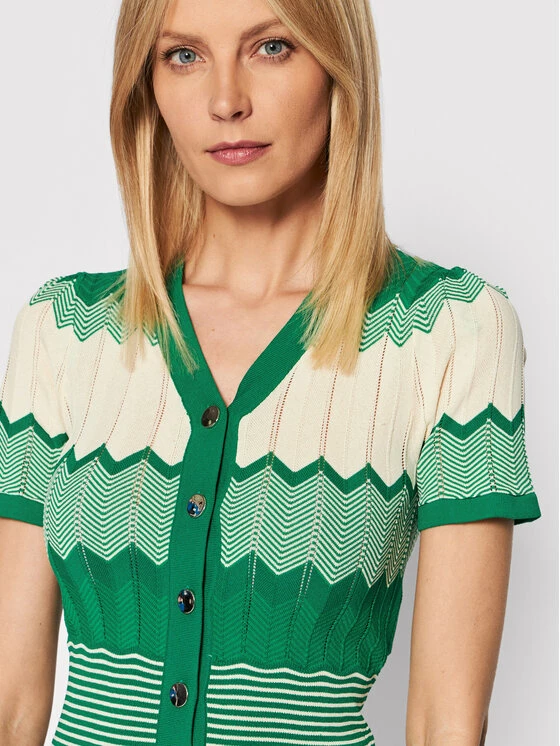 Morgan Γυναίκες Ζακέτες Ζακέτα 221-MRAY Πράσινο Slim Fit 6 Morgan Γυναίκες Ζακέτες Ζακέτα 221-MRAY Πράσινο Slim Fit - Image 4