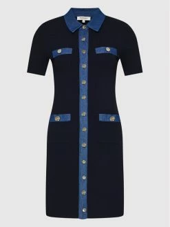 Morgan Γυναίκες Πλεκτά Φορέματα Φόρεμα υφασμάτινο 221-RMISA Σκούρο μπλε Slim Fit 11 Morgan Γυναίκες Πλεκτά Φορέματα Φόρεμα υφασμάτινο 221-RMISA Σκούρο μπλε Slim Fit -Εξοδος Morgan Κατάστημα unnamed file 1747