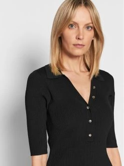 Morgan Γυναίκες Καθημερινά Φορέματα Φόρεμα καθημερινό 221-RMEMI Μαύρο Slim Fit -Εξοδος Morgan Κατάστημα unnamed file 1756