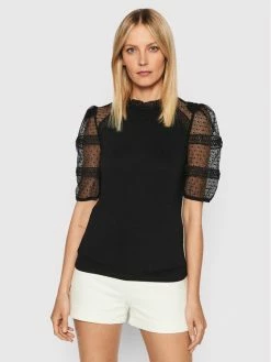 Morgan Γυναίκες Μπλουζάκια Μπλουζάκι 221-DETIC Μαύρο Regular Fit