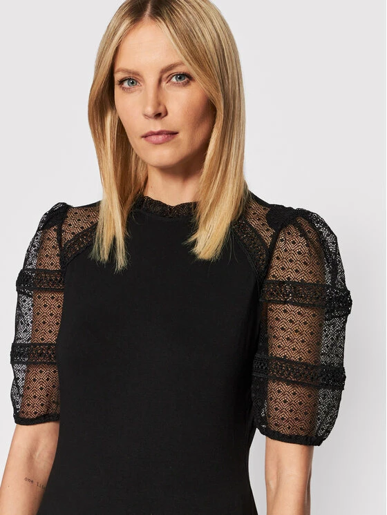 Morgan Γυναίκες Μπλουζάκια Μπλουζάκι 221-DETIC Μαύρο Regular Fit 6 Morgan Γυναίκες Μπλουζάκια Μπλουζάκι 221-DETIC Μαύρο Regular Fit - Image 4