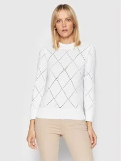 Morgan Γυναίκες Πουλόβερ 221-MJESY Λευκό Regular Fit