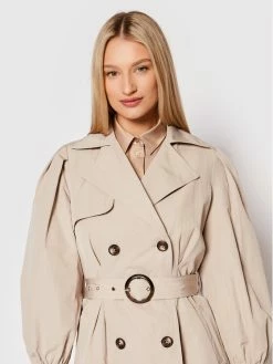 Morgan Γυναίκες Καπαρντίνες Καπαρτίνα 221-GESSY Μπεζ Relaxed Fit -Εξοδος Morgan Κατάστημα unnamed file 1826