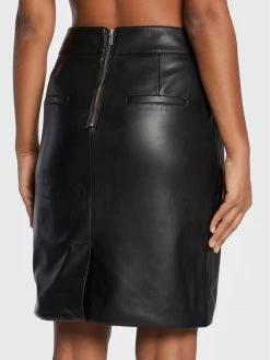 Morgan Γυναίκες Mini Φούστα από απομίμηση δέρματος 222-JCITY Μαύρο Regular Fit -Εξοδος Morgan Κατάστημα unnamed file 183