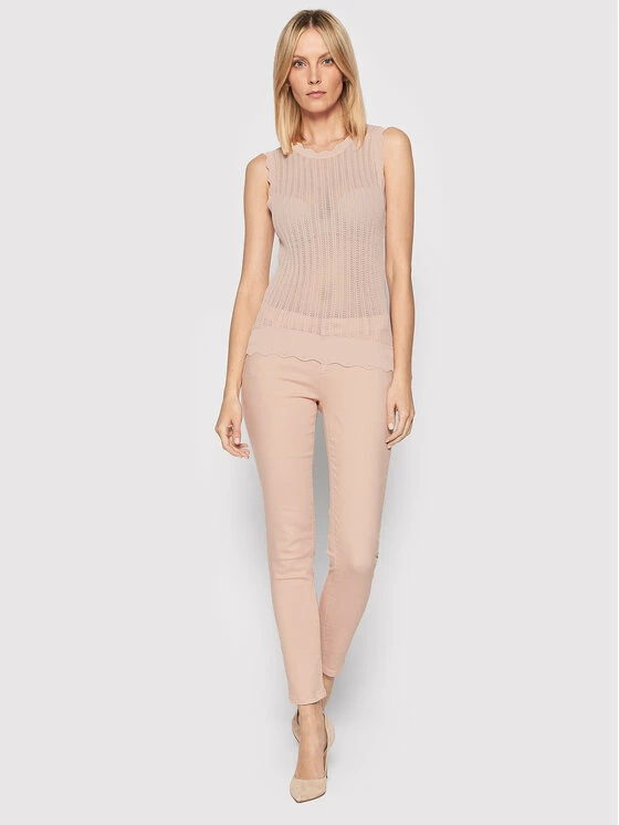 Morgan Γυναίκες Μπλουζάκια Μπλουζάκι 221-MFABI Ροζ Slim Fit 4 Morgan Γυναίκες Μπλουζάκια Μπλουζάκι 221-MFABI Ροζ Slim Fit - Image 2