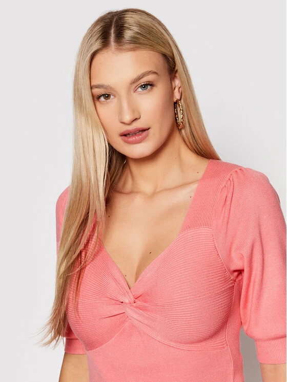 Morgan Γυναίκες Πουλόβερ 221-MNANA Ροζ Regular Fit 6 Morgan Γυναίκες Πουλόβερ 221-MNANA Ροζ Regular Fit - Image 4