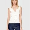 Morgan Γυναίκες Tops Τοπ 221-MJEN Μπεζ Slim Fit
