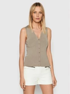 Morgan Γυναίκες Μπλουζάκια Μπλουζάκι 221-MJEN Μπεζ Slim Fit