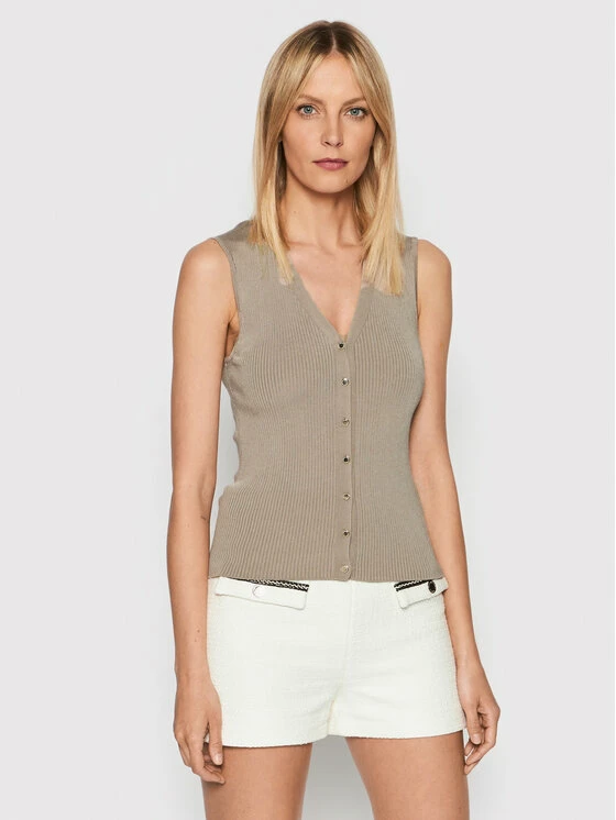 Morgan Γυναίκες Μπλουζάκια Μπλουζάκι 221-MJEN Μπεζ Slim Fit 3 Morgan Γυναίκες Μπλουζάκια Μπλουζάκι 221-MJEN Μπεζ Slim Fit