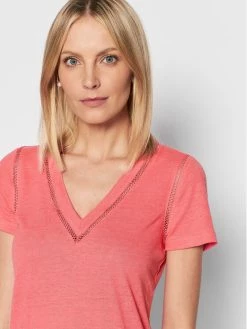 Morgan Γυναίκες T-shirts T-Shirt 221-DORA Ροζ Regular Fit -Εξοδος Morgan Κατάστημα unnamed file 1872