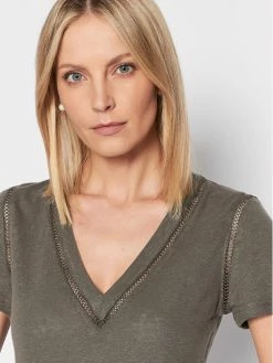 Morgan Γυναίκες T-shirts Μπλουζάκι 221-DORA Πράσινο Regular Fit -Εξοδος Morgan Κατάστημα unnamed file 1882