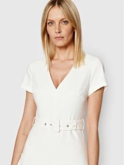 Morgan Γυναίκες Καθημερινά Φορέματα Φόρεμα καθημερινό 221-ROXANE Λευκό Regular Fit -Εξοδος Morgan Κατάστημα unnamed file 1897