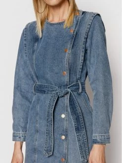 Morgan Γυναίκες Τζιν Φορέματα Φόρεμα τζιν 221-RFLAP Μπλε Regular Fit -Εξοδος Morgan Κατάστημα unnamed file 1932