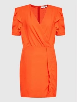 Morgan Γυναίκες Καθημερινά Φορέματα Φόρεμα καθημερινό 221-RGAIA.F Πορτοκαλί Regular Fit -Εξοδος Morgan Κατάστημα unnamed file 1938