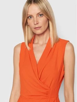 Morgan Γυναίκες Κοκτέιλ Φορέματα Φόρεμα κοκτέιλ 212-RENALA.F Πορτοκαλί Regular Fit -Εξοδος Morgan Κατάστημα unnamed file 1982