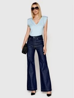 Morgan Γυναίκες Μπλουζάκια Μπλουζάκι 221-DARME Μπλε Regular Fit -Εξοδος Morgan Κατάστημα unnamed file 1985