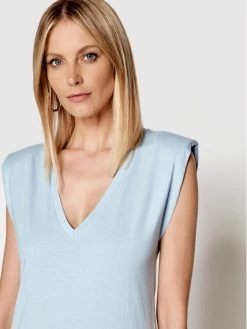 Morgan Γυναίκες Μπλουζάκια Μπλουζάκι 221-DARME Μπλε Regular Fit -Εξοδος Morgan Κατάστημα unnamed file 1987