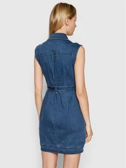 Morgan Γυναίκες Φορέματα σε Στυλ Πουκάμισο & Σεμιζιέ Φόρεμα τζιν 221-ROUKY Μπλε Regular Fit -Εξοδος Morgan Κατάστημα unnamed file 1996