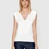 Morgan Γυναίκες Μπλουζάκια Μπλουζάκι 221-DARME Λευκό Regular Fit -Εξοδος Morgan Κατάστημα unnamed file 1999