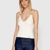 Morgan Γυναίκες Tops Τοπ 221-BAMBOU Μπεζ Slim Fit