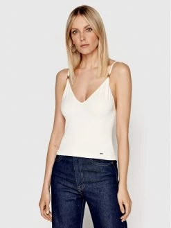 Morgan Γυναίκες Tops Τοπ 221-BAMBOU Μπεζ Slim Fit